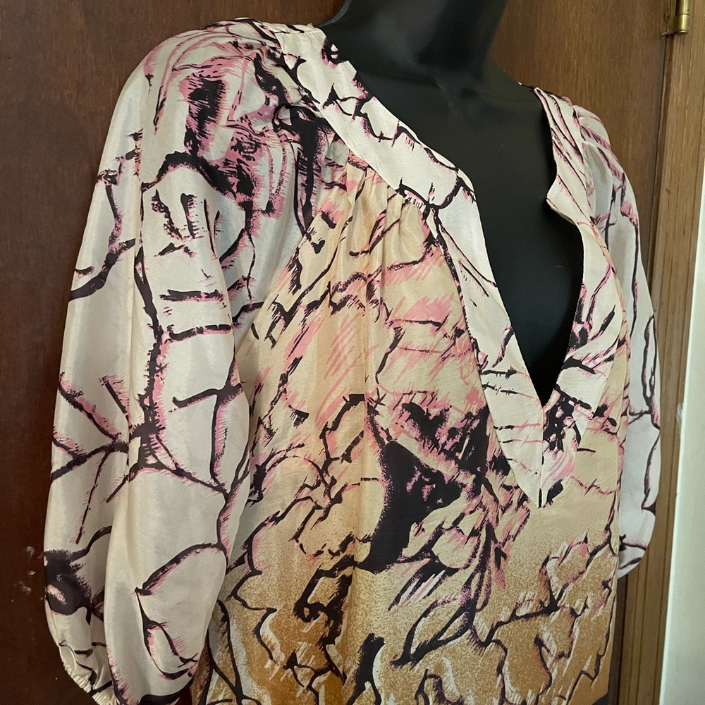 G L A M Tunic Silk Dress Small NWOT